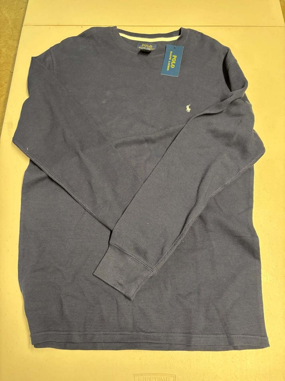 Polo Ralph Lauren Men's Waffle-Knit Long Sleeve Crew Neck Thermal Shirt XL New